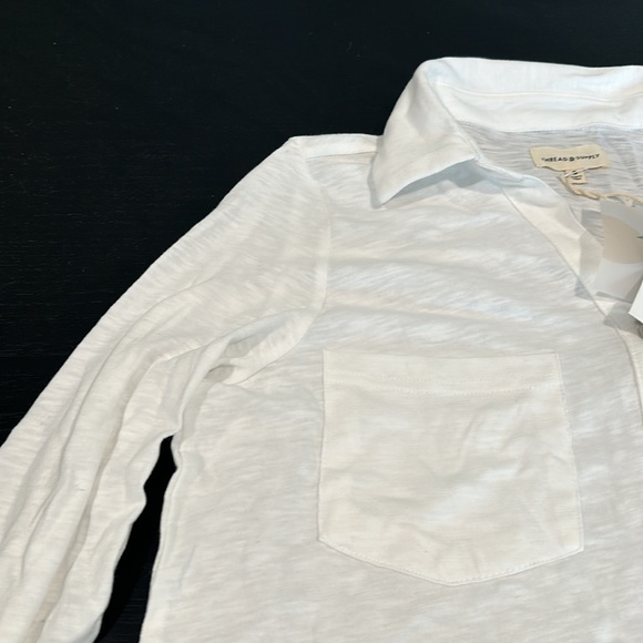 White thread & supply button down - Picture 3 of 3